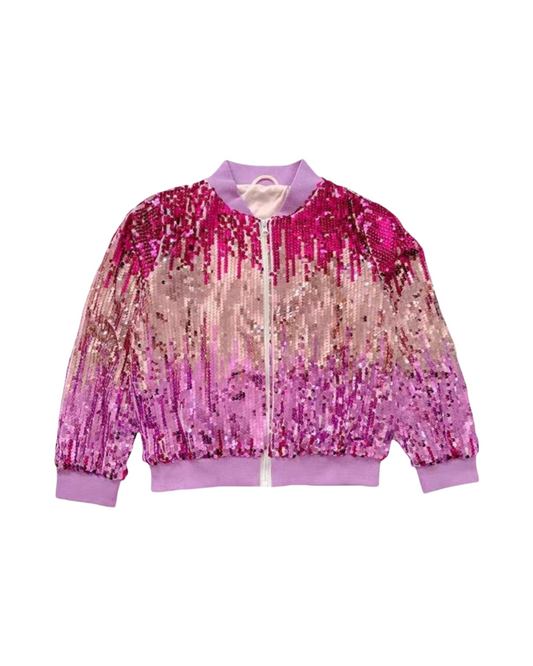 Sparkle Sequin Bomber Jacket