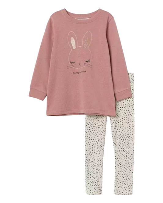 Long-Sleeved Jumper and Leggings Outfit Set