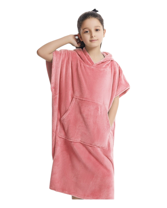 Kids Hooded Fluffy Beach Towel