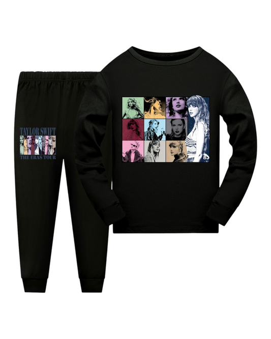 Taylor Swift Print Long-Sleeved Top Set