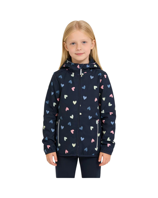 Waterproof Rain Coat with Hood and Pockets for Girls