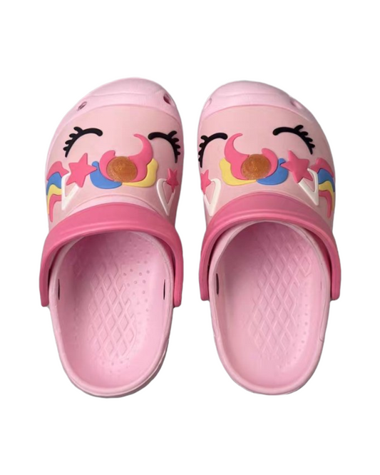 Playful Pink Unicorn Clog Sandals