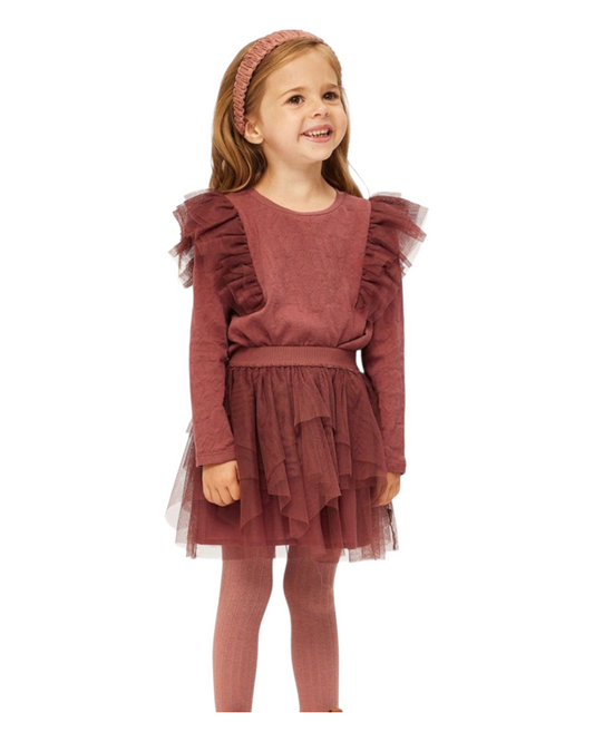 Long Sleeve Ruffle Detail Shirt