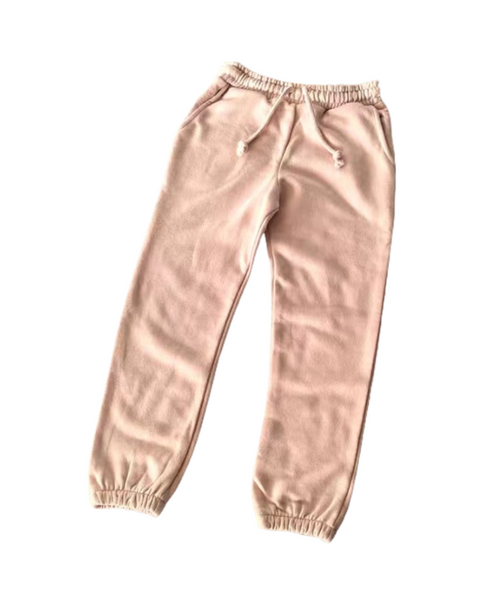 Pink Satin Sweatpants Girls Lightweight Joggers for Activewear