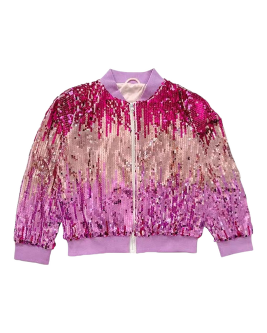 Sparkle Sequin Bomber Jacket