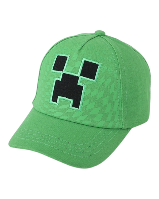 Minecraft Creeper Black and Green Caps