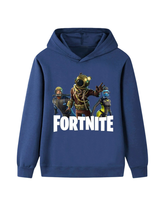 Gaming Graphic Pullover Kids Battle Royale Hoodie