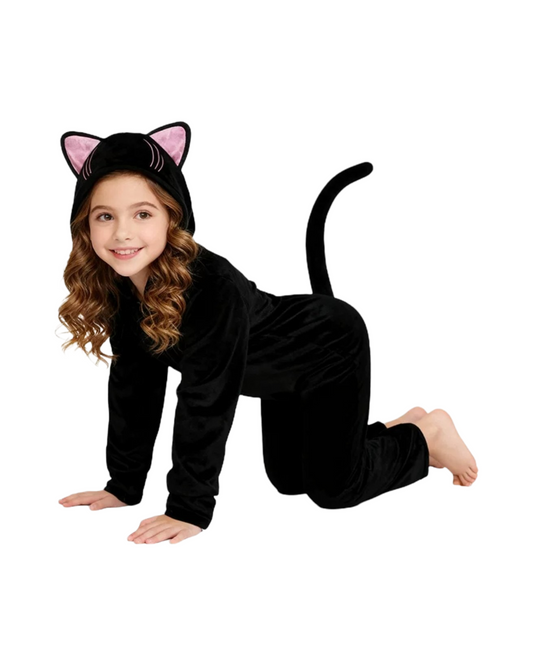 Cute Black Kitten Onesie – Cozy & Adorable Kids Outfit