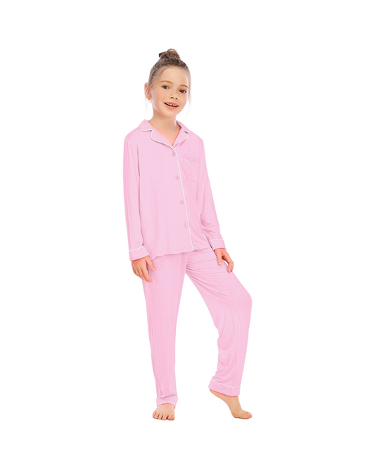 Girls Comfortable Cotton Satin Pyjama Set