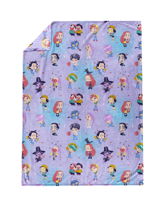 Kpop Demon Hunters Print Large Blanket