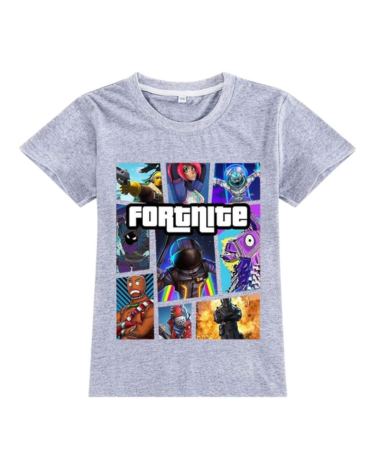 Graphic Colourful T-Shirt with Fortnite Design