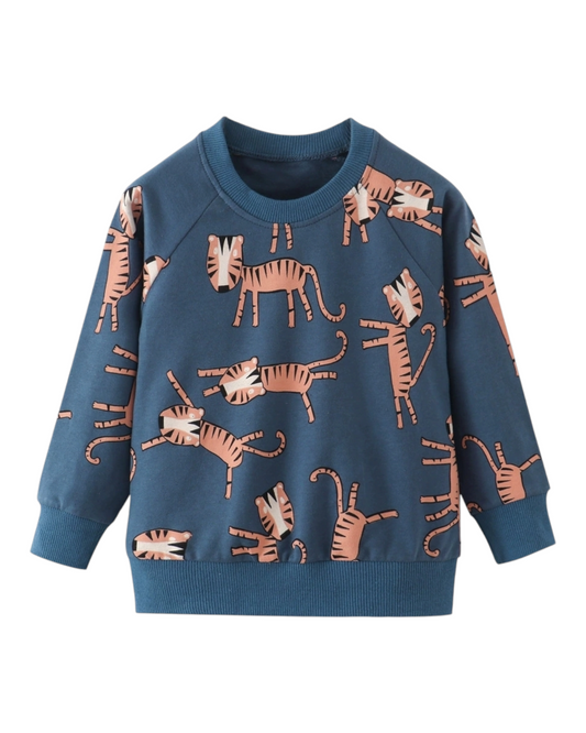Jumper with Tiger Pattern