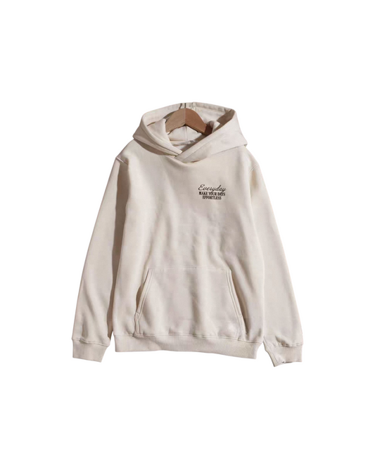 Boys' Graphic White Hoodie