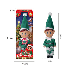 Charming Musical Light-Up Baby Elf Doll for Seasonal Holiday Home Decoration