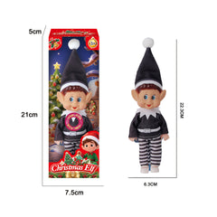 Charming Musical Light-Up Baby Elf Doll for Seasonal Holiday Home Decoration