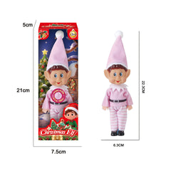 Charming Musical Light-Up Baby Elf Doll for Seasonal Holiday Home Decoration