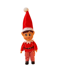 Cute New Style Standing Holiday Elf Festive Christmas Decoration with  Design Accents