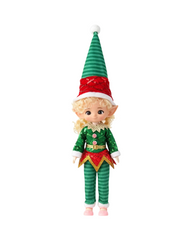 Cute New Style Standing Holiday Elf Festive Christmas Decoration with  Design Accents