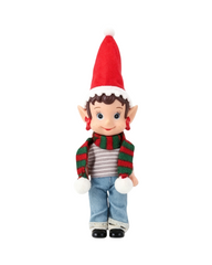 Holiday Festive Plush Baby Elf Shelf Toy Decoration