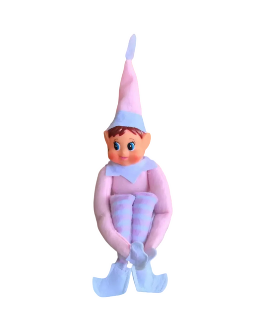 2026 New Pink Christmas Elf on the Shelf Doll 40cm