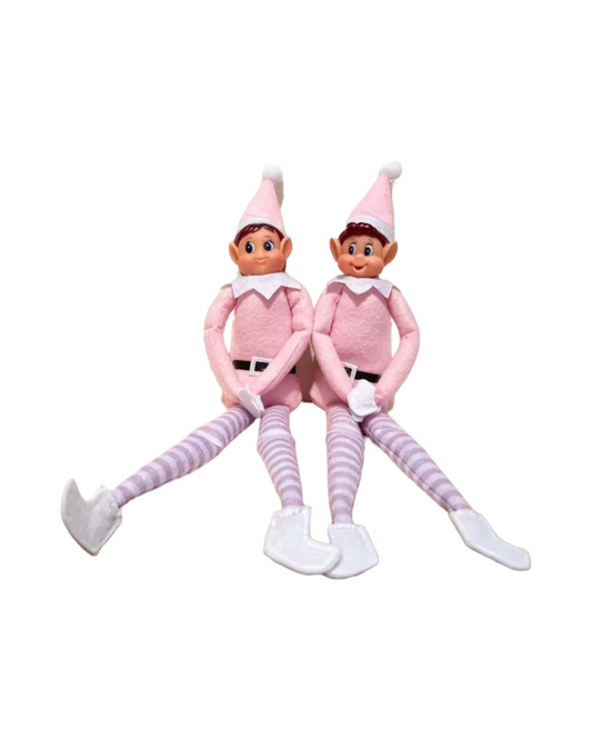 2026 New Pink Christmas Elf on the Shelf Doll 40cm