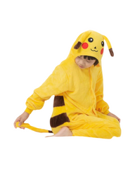 Plush Fleece Character Hooded Bathrobe and Pajama Set for Boys