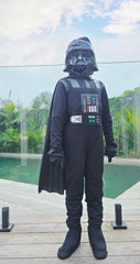 Sci-Fi Villain Costume for Kids and Adults with Mask and Cape Set
