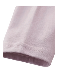 Long-Sleeve Cotton Graphic Tee with Rabbit Pocket