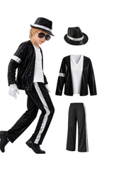 Deluxe Michael Jackson Dance Outfit Set for Kids and Adults