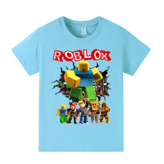 Video Game Graphic Print Short-Sleeve Kids Cotton T-Shirt
