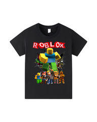 Video Game Graphic Print Short-Sleeve Kids Cotton T-Shirt