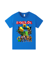 Video Game Graphic Print Short-Sleeve Kids Cotton T-Shirt