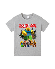 Video Game Graphic Print Short-Sleeve Kids Cotton T-Shirt