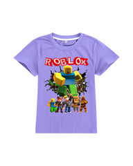 Video Game Graphic Print Short-Sleeve Kids Cotton T-Shirt