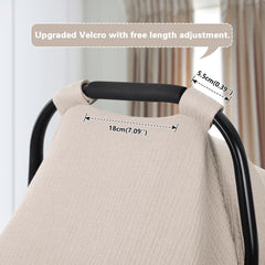 Cotton Blanket Cover for Baby Stroller with Velcro