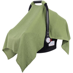 Cotton Blanket Cover for Baby Stroller with Velcro