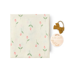 Newborn Cotton Wrap Blanket with a Hat and Card
