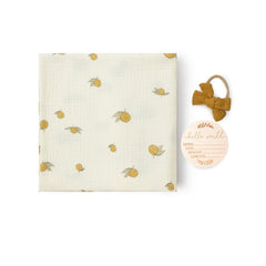 Newborn Cotton Wrap Blanket with a Hat and Card
