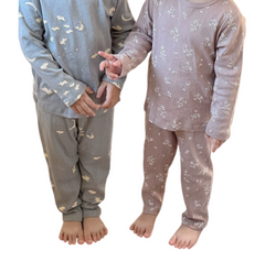 Long-Sleeved Cotton  Soft Patterned Pyjama Set