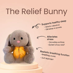 4 Models Musical Plush Rabbit Toy Breathing Soothing Plush Stuffed Doll Singing