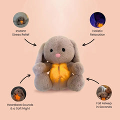 4 Models Musical Plush Rabbit Toy Breathing Soothing Plush Stuffed Doll Singing