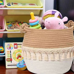 Storage basket with Tassels