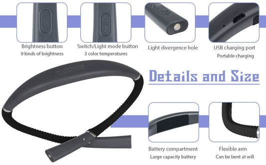 Chargeable Hanging Neck Reading Light