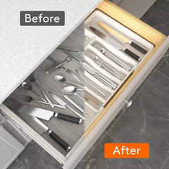 Extendable Cutlery Storage Tray