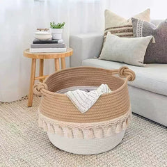 Storage basket with Tassels