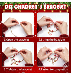 Christmas Bracelet Sets with Festive Charms
