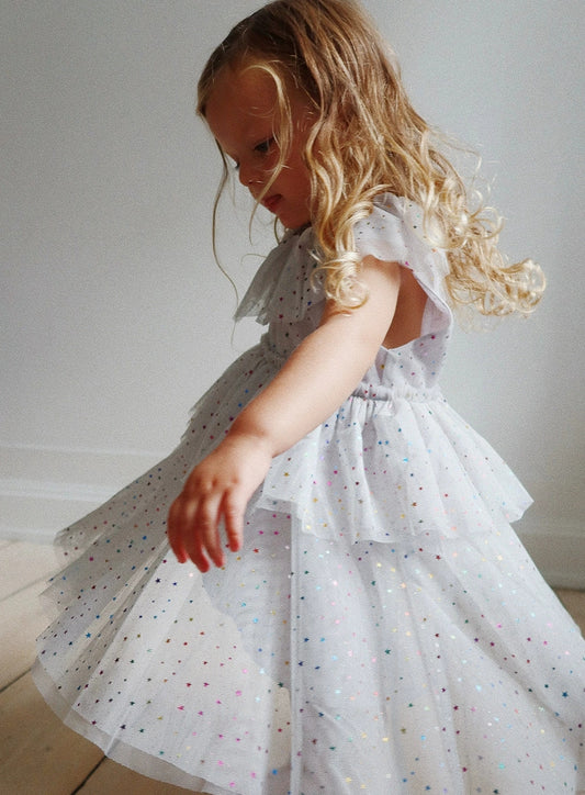 Layered Tulle Dress with Ruffles