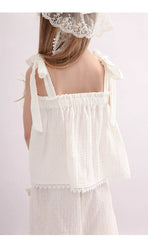 Two-Piece Cotton Set with Trim