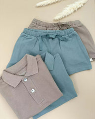 Matching Polo Shirt and Shorts Set