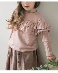 Long-Sleeved Top with Ruffles